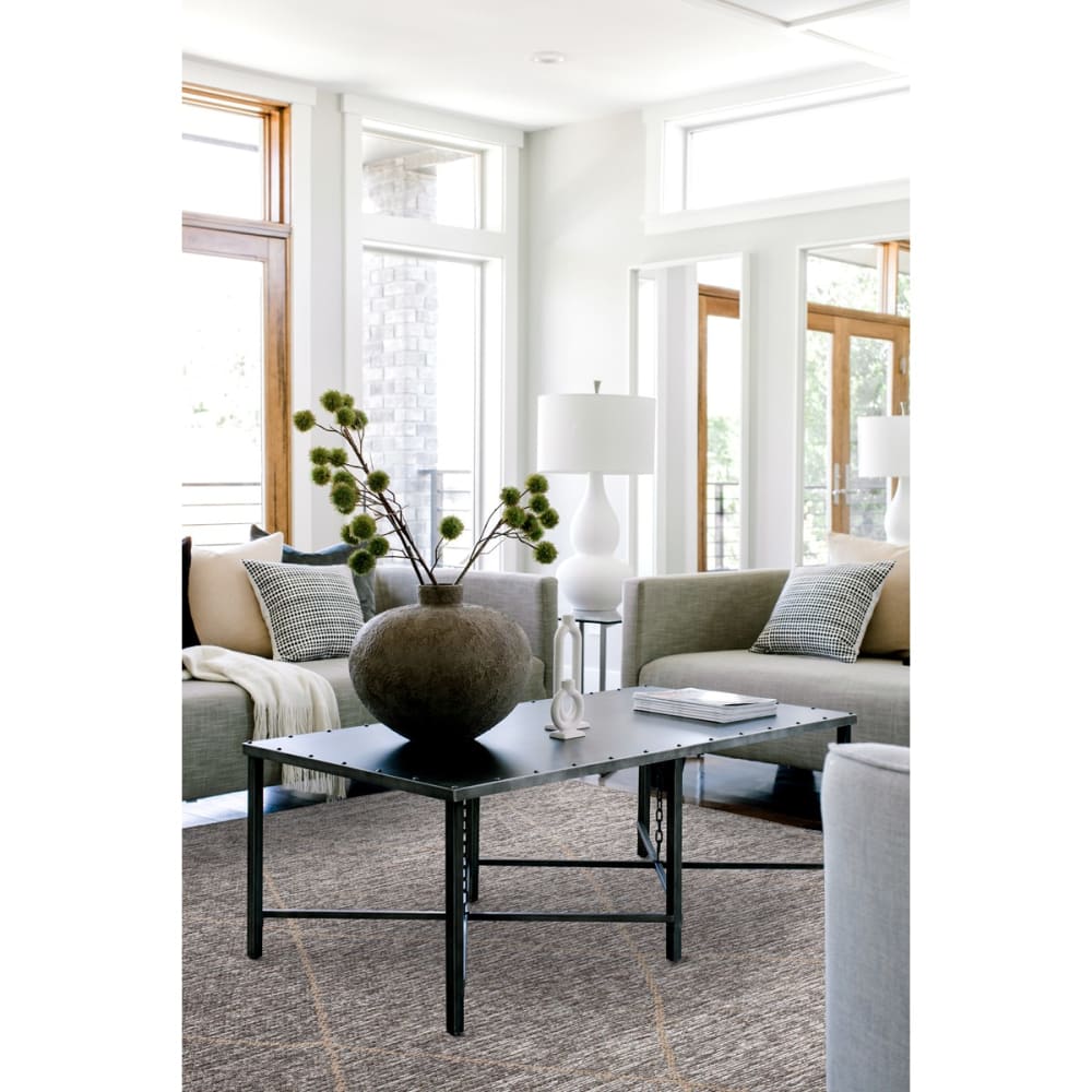 Tapis de salon en jute gris 120x170 cm — vue 3