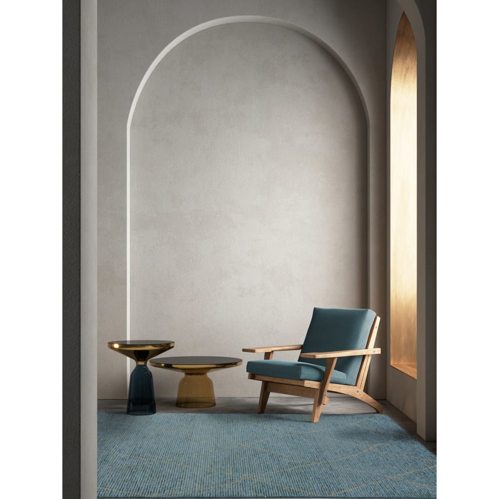 Tapis de salon en jute bleu 120x170 cm — vue 3
