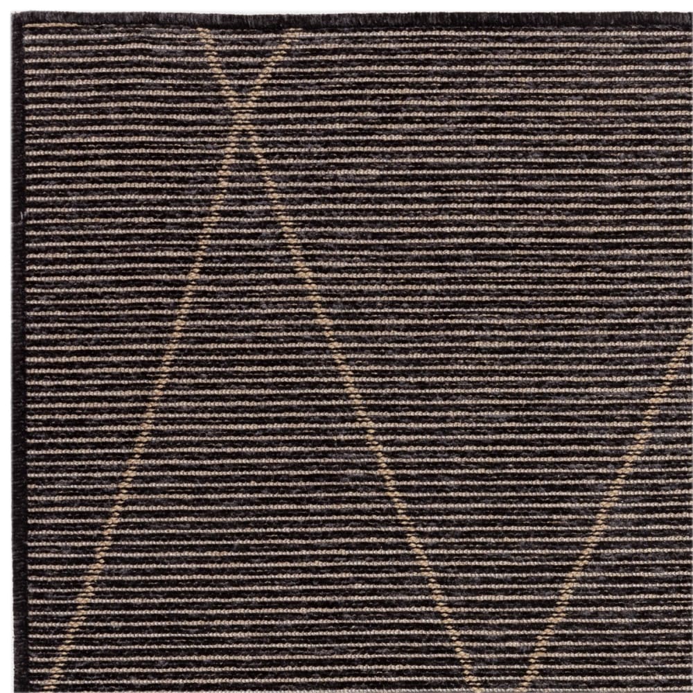 Tapis de salon en jute noir 120x170 cm — vue 3