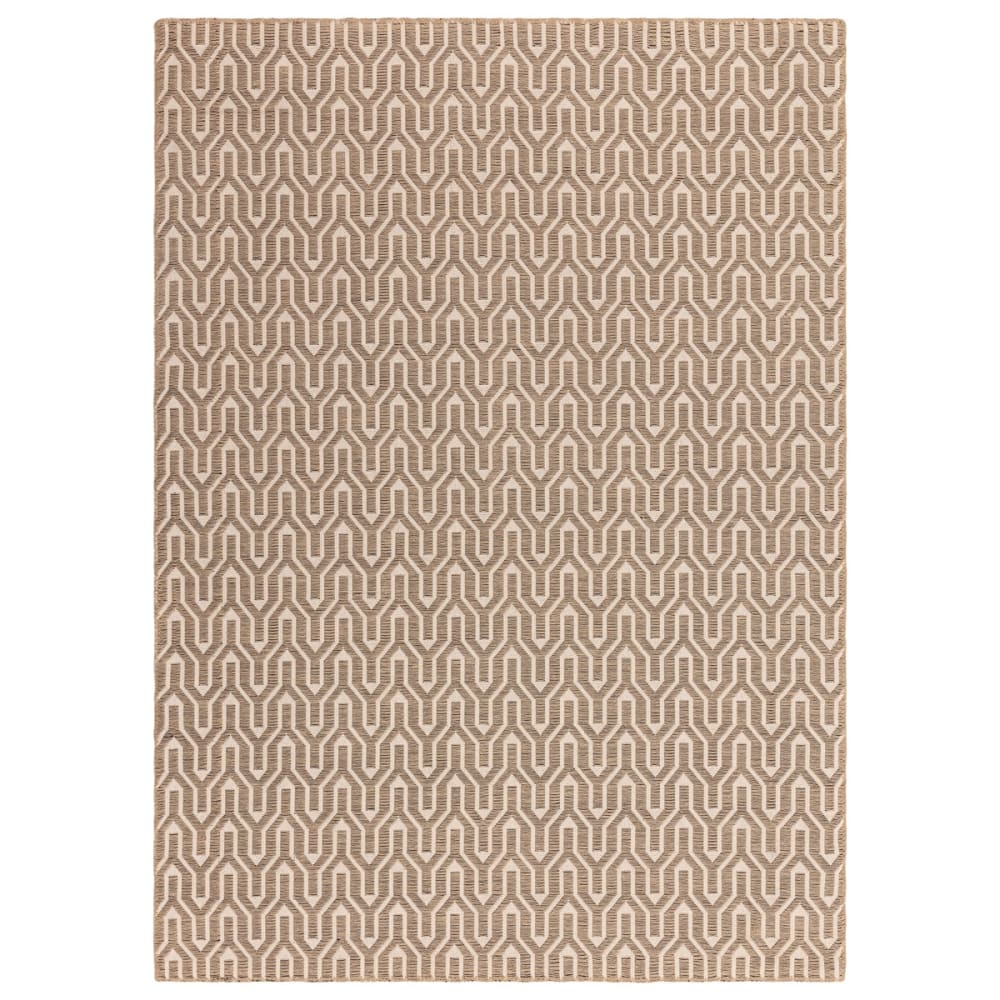 Tapis moderne en coton beige 120x170 cm