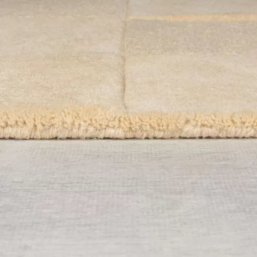Tapis de salon en laine beige 120x170 cm — vue 4