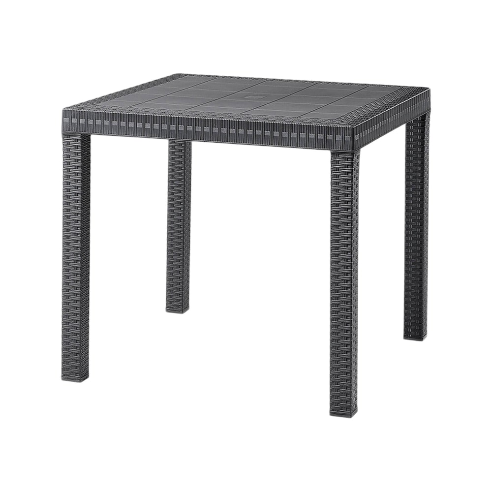 Table d'extérieur anthracite 107x80 cm