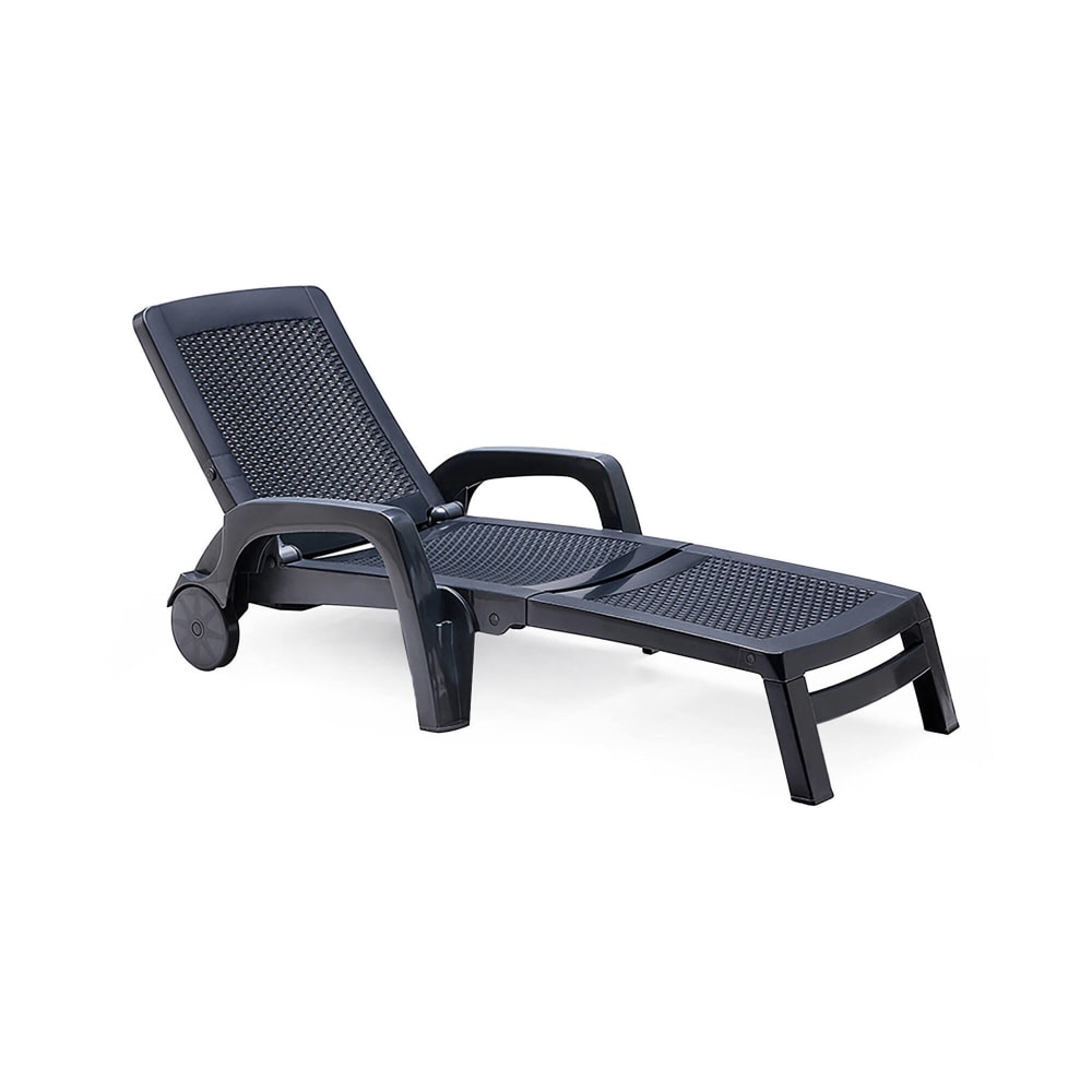 Bains de soleil anthracite 88x46 cm