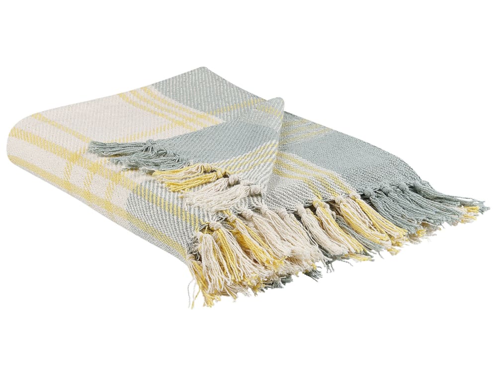 Kuscheldecke aus Baumwolle 150 x 125cm, gelb - Maisons Du Monde