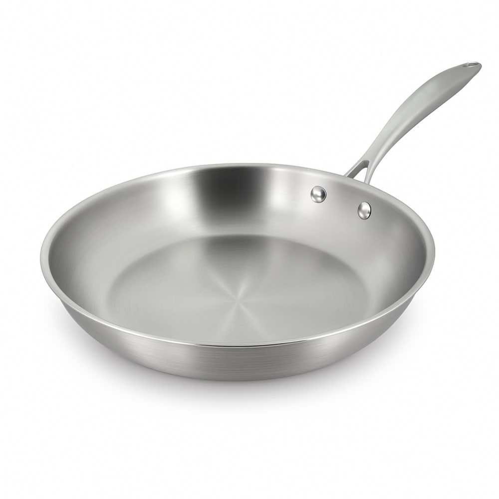 Poêle en acier inoxydable 28cm - fait en france - tous feux
