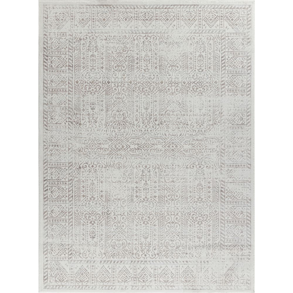 Tapis Vintage Oriental Brun/Ivoire/Gris 120x170