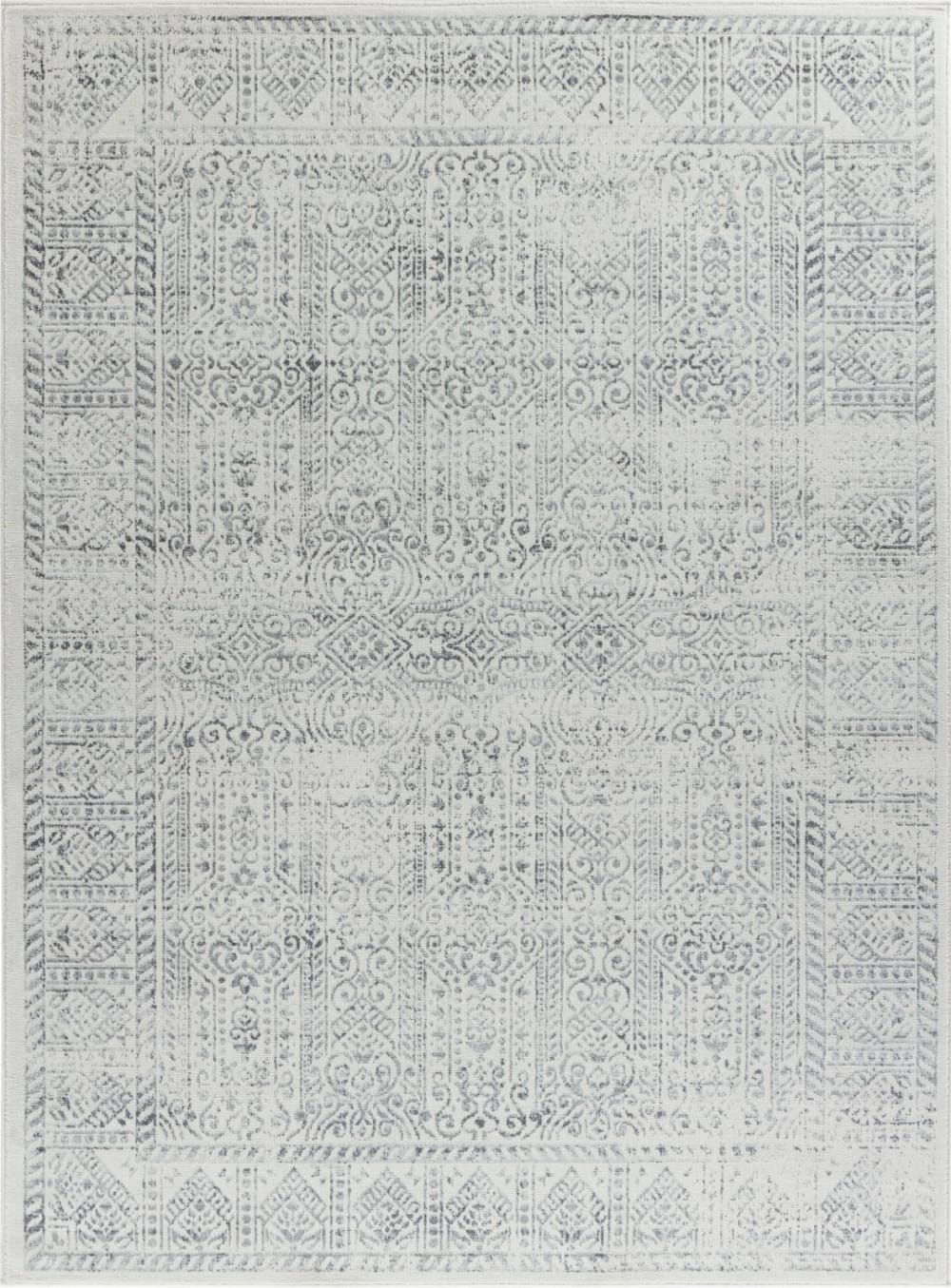 Tapis Vintage Oriental Gris/Ivoire 120x170