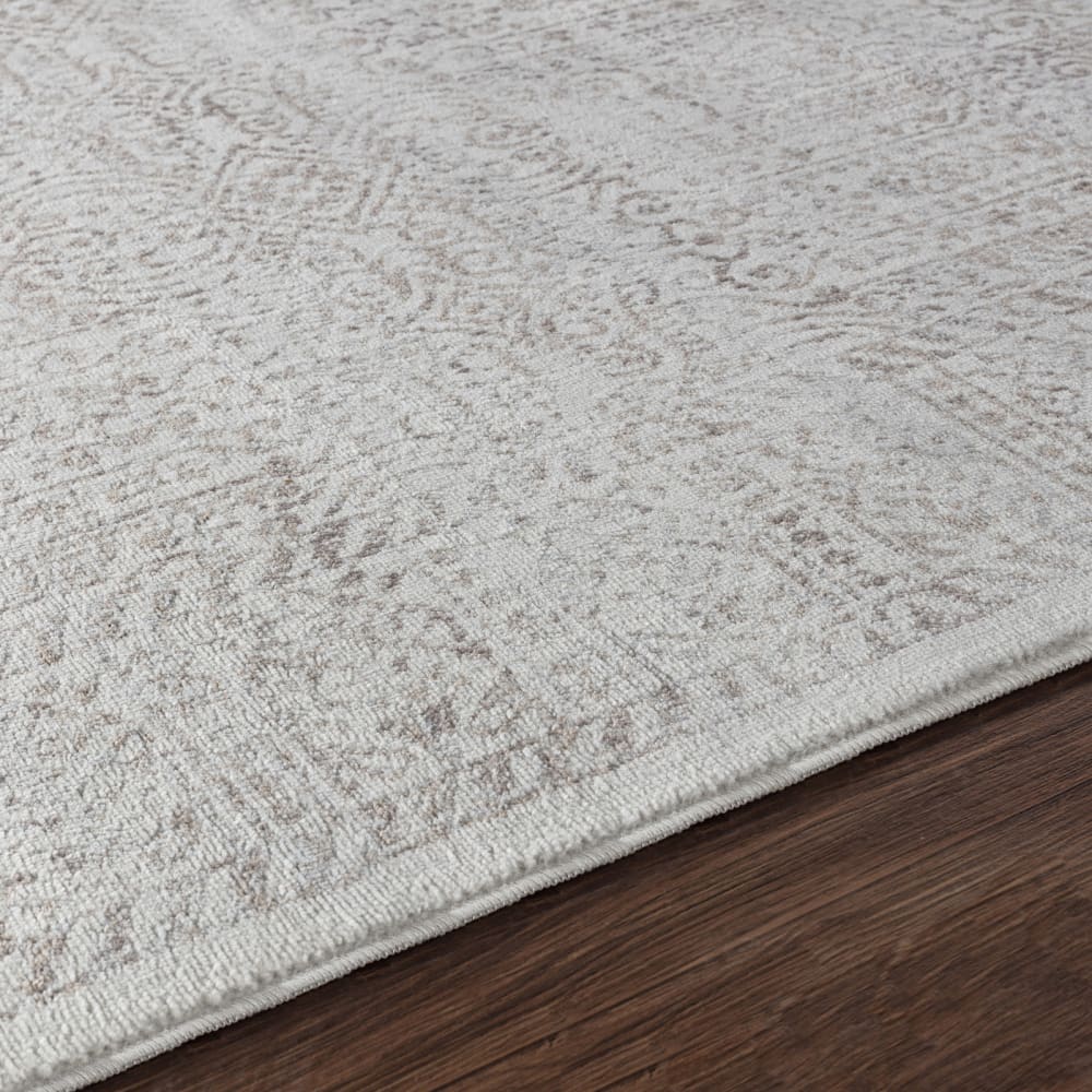 Tapis vintage oriental brun/ivoire/gris 200x275 — vue 4