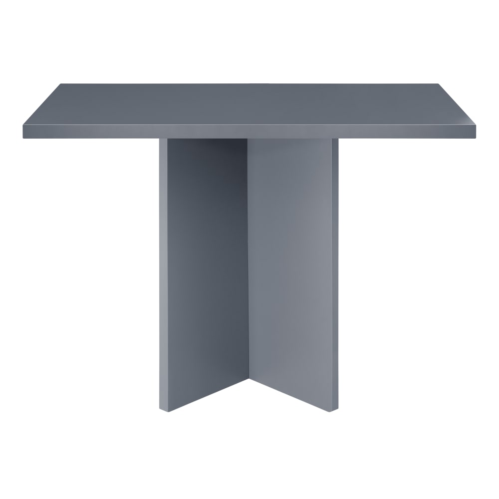 Mesa de comedor cuadrada lacada MDF 3cm Gris 100x100cm