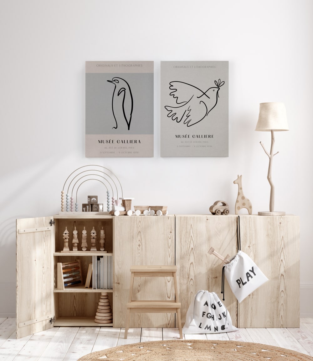 Tela 60x40 Stampa colomba picasso - Surdic