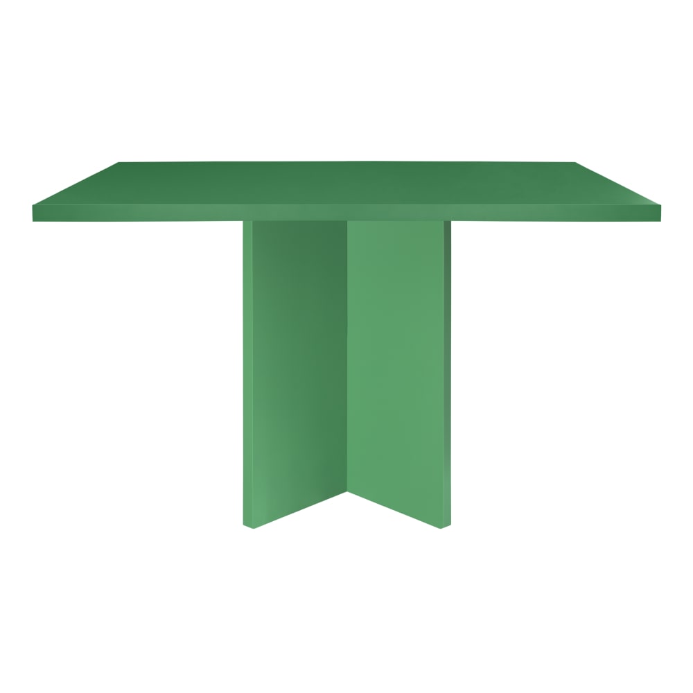 Mesa de comedor rectangular lacada MDF 3cm Verde Esmeralda  90x120cm