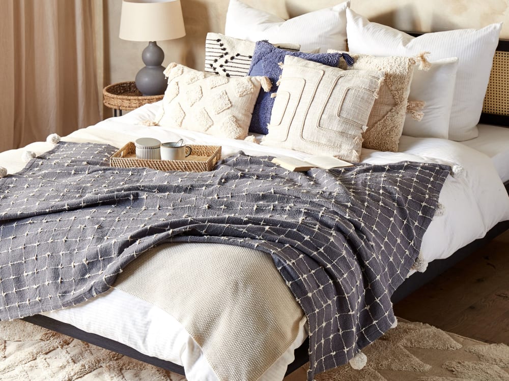 Kuscheldecke Aus Baumwolle 150 X 125Cm, Grau