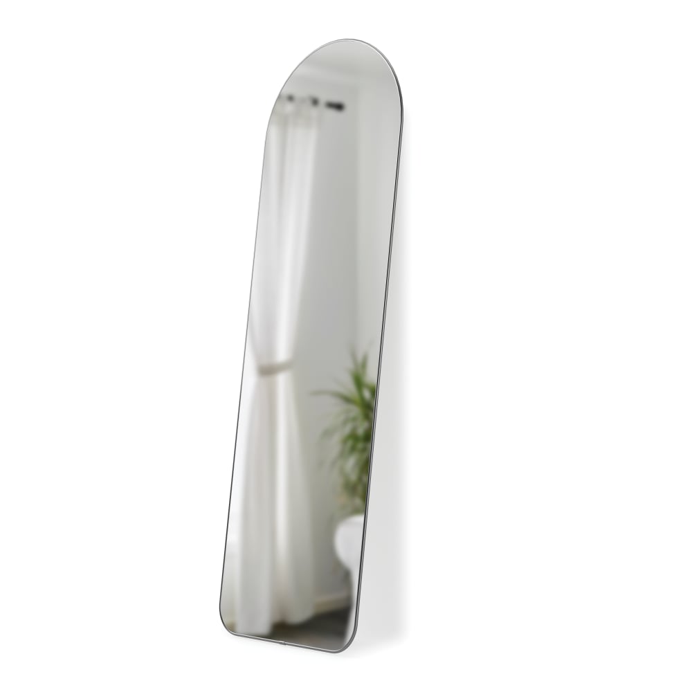 Umbra Miroir en verre doré en pied cintré H 157cm style contemporain Gris