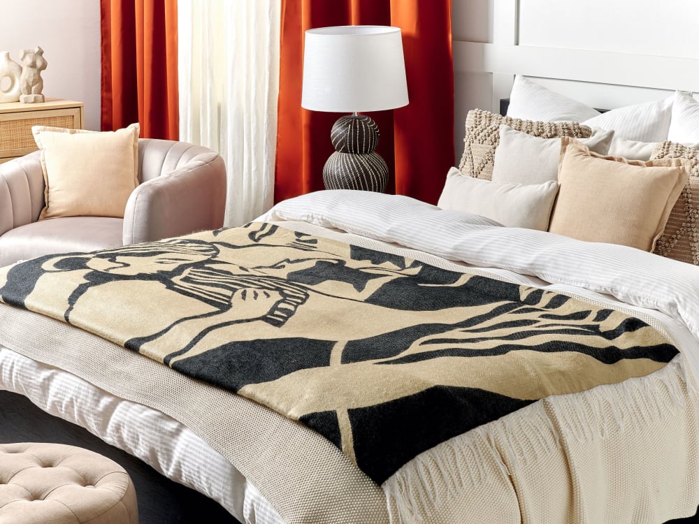 Kuscheldecke Aus Acryl, Polyester 170 X 130Cm, Beige