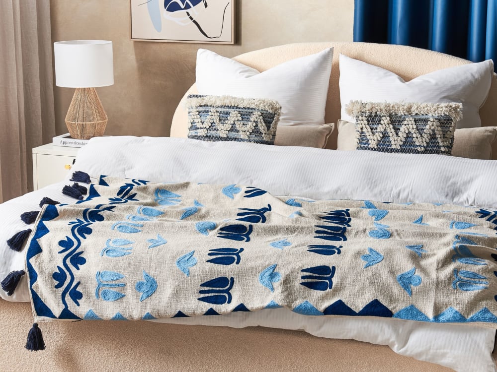 Kuscheldecke Aus Baumwolle 180 X 130Cm, Beige