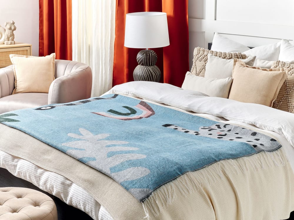 Kuscheldecke Aus Acryl, Polyester 170 X 130Cm, Blau