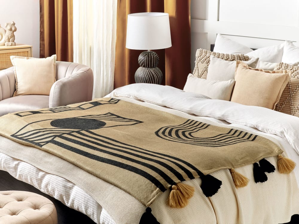 Kuscheldecke Aus Acryl 170 X 130Cm, Beige