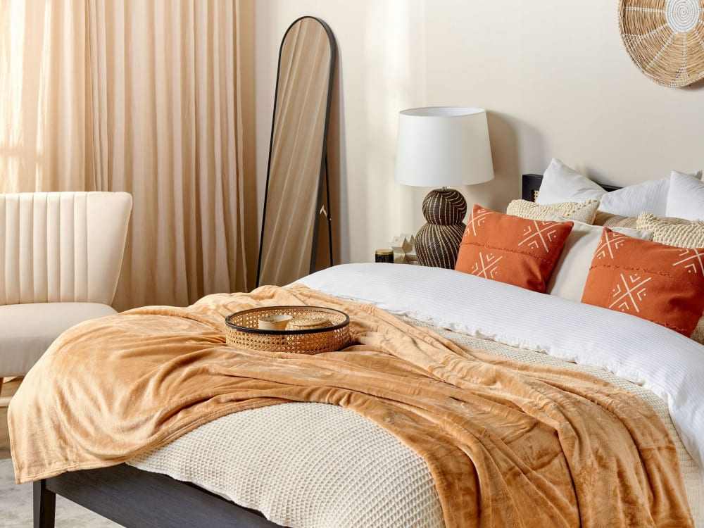 Kuscheldecke Aus Polyester 220 X 200Cm, Beige