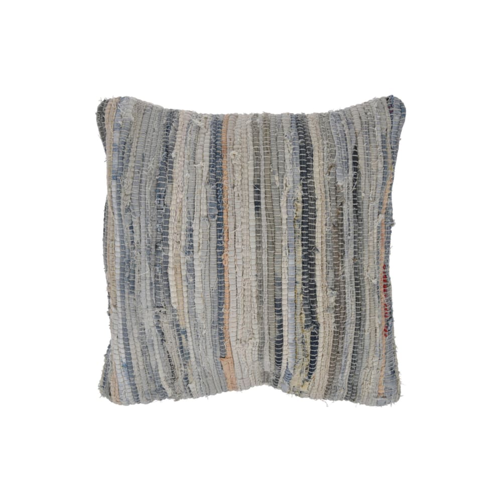 Coussin décoratif amovible en coton beige 45x45 cm