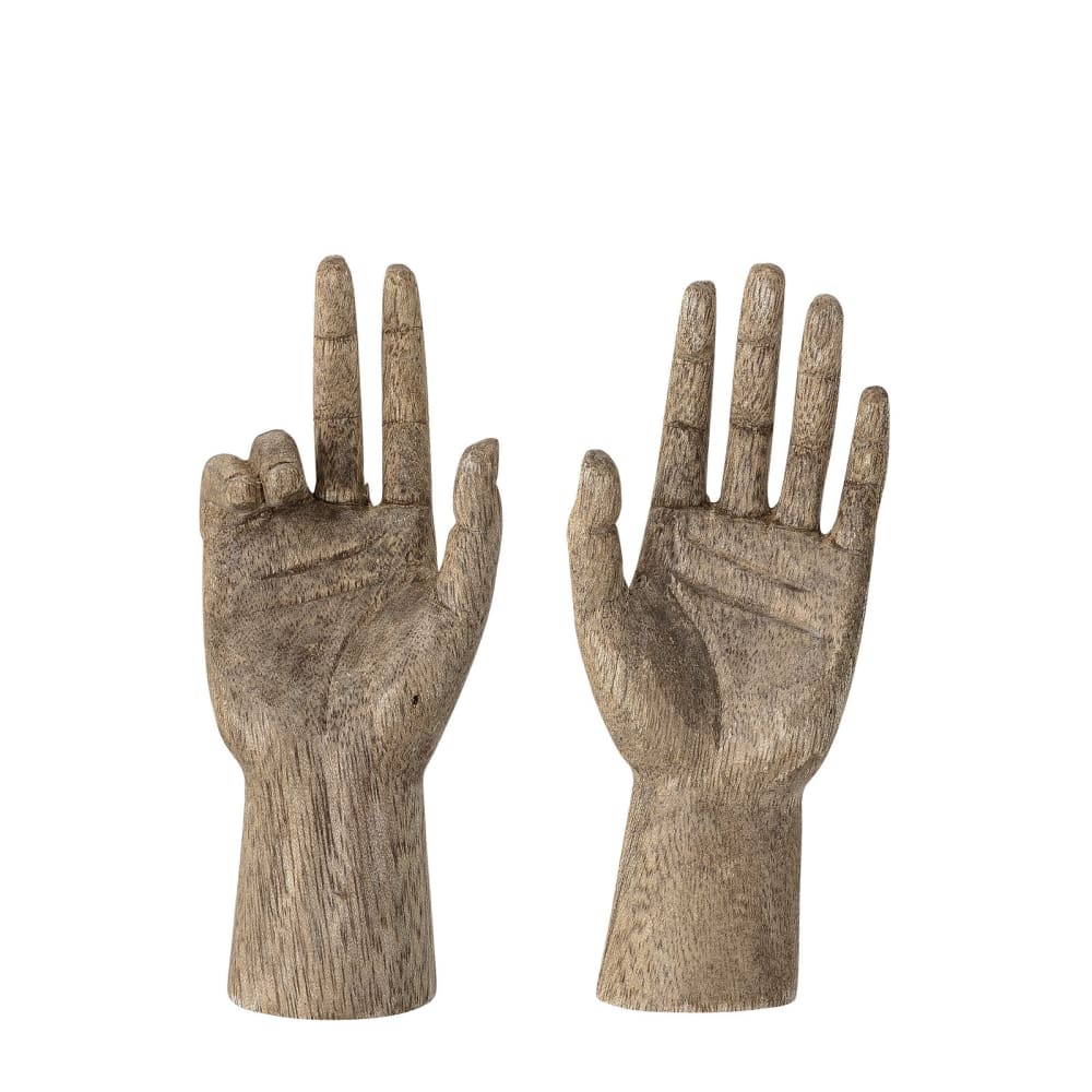 Oggetto decorativo in albero di mango beige h30 - Beige - LEGNO