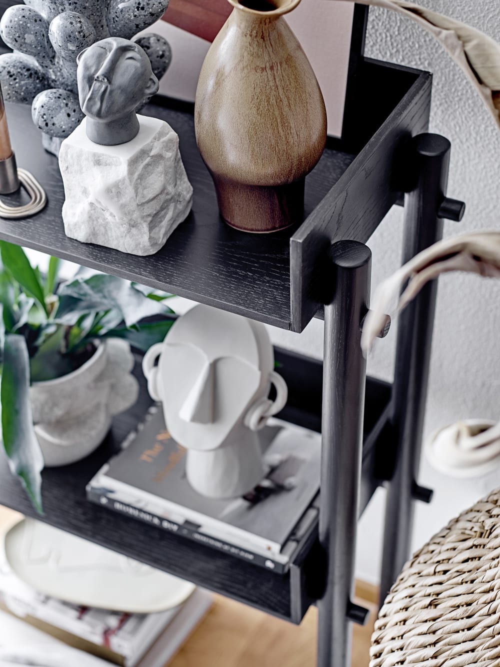 Objeto decorativo en poliresina blanca h24.50 - Maisons du Monde