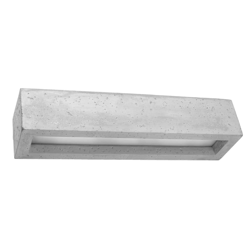 Lámpara de pared gris concreto/vidrio alt. 10 cm