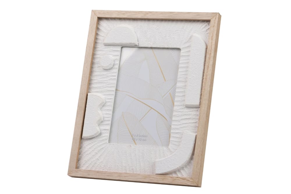 Portafotos natural de madera 19x2x24cm