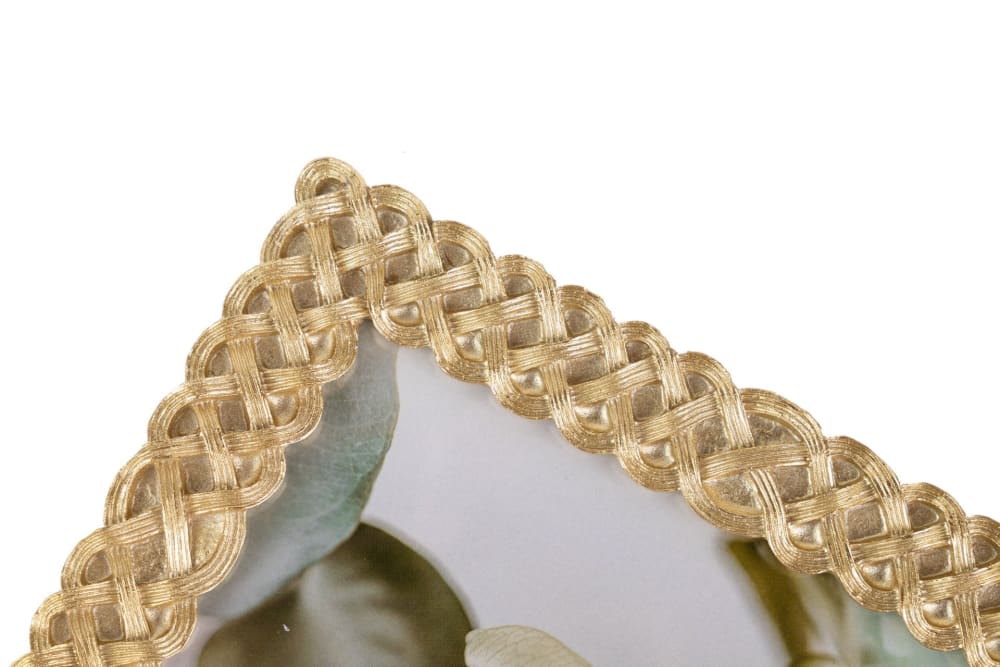 Portafotos dorado de resina 13,7x1,5x18,3cm - Maisons du Monde