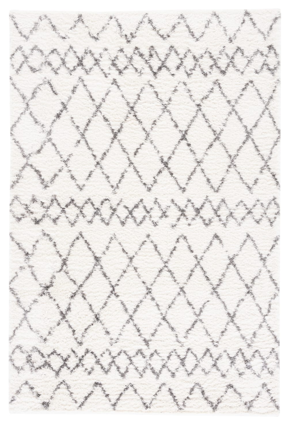 Tapis en polypropylène beige/gris, 122 x 183 cm