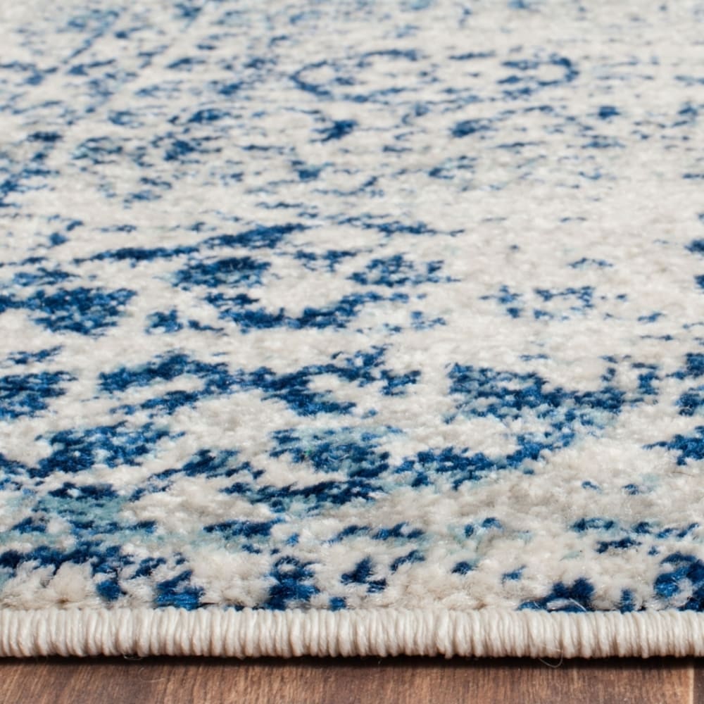 Tapis de transition en polypropylène blanc/bleu, 160 x 229 cm — vue 4