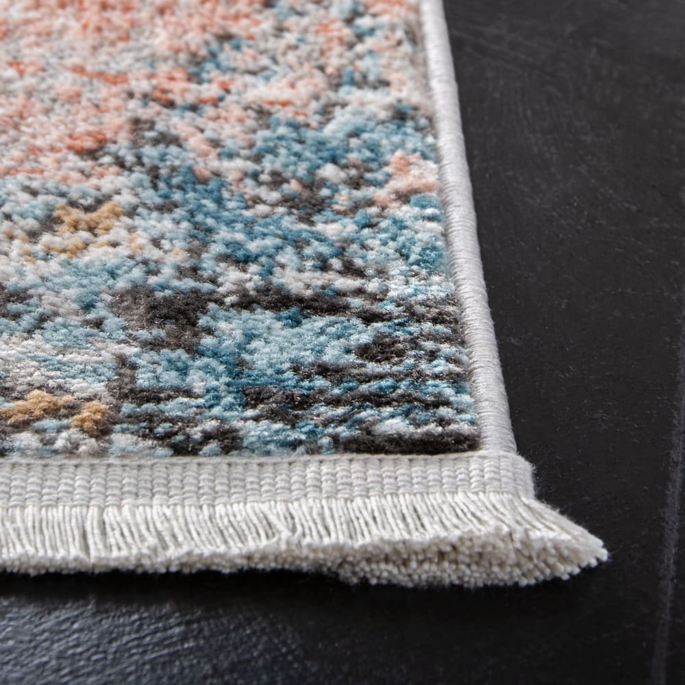 Tapis contemporain en polypropylène gris/rose, 91 x 152 cm — vue 3