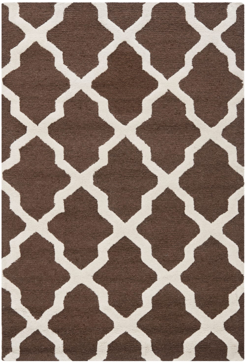 Tapis laine marron 122