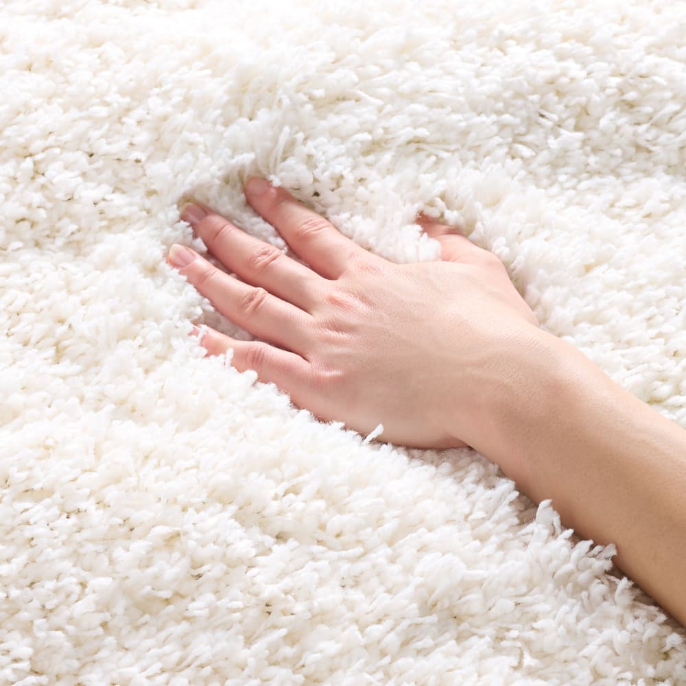 Tapis en polypropylène blanc, 122 x 183 cm — vue 3