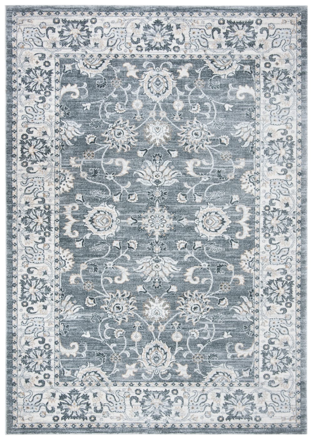 Tapis de transition en polypropylène gris/beige, 160 x 229 cm