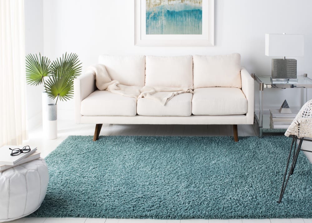 Tapis en polypropylène bleu, 122 x 183 cm — vue 3