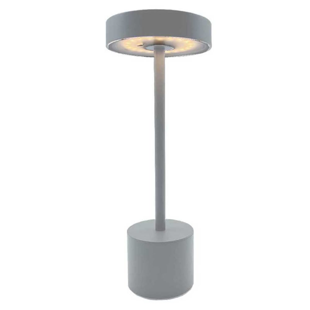 Lampe de table sans fil Acier Gris h30cm