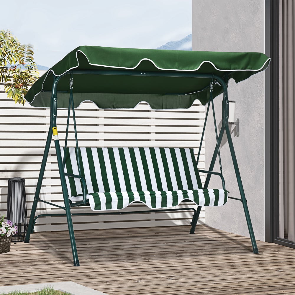 Columpio de jardín 172x110x153 cm verde - Maisons du Monde