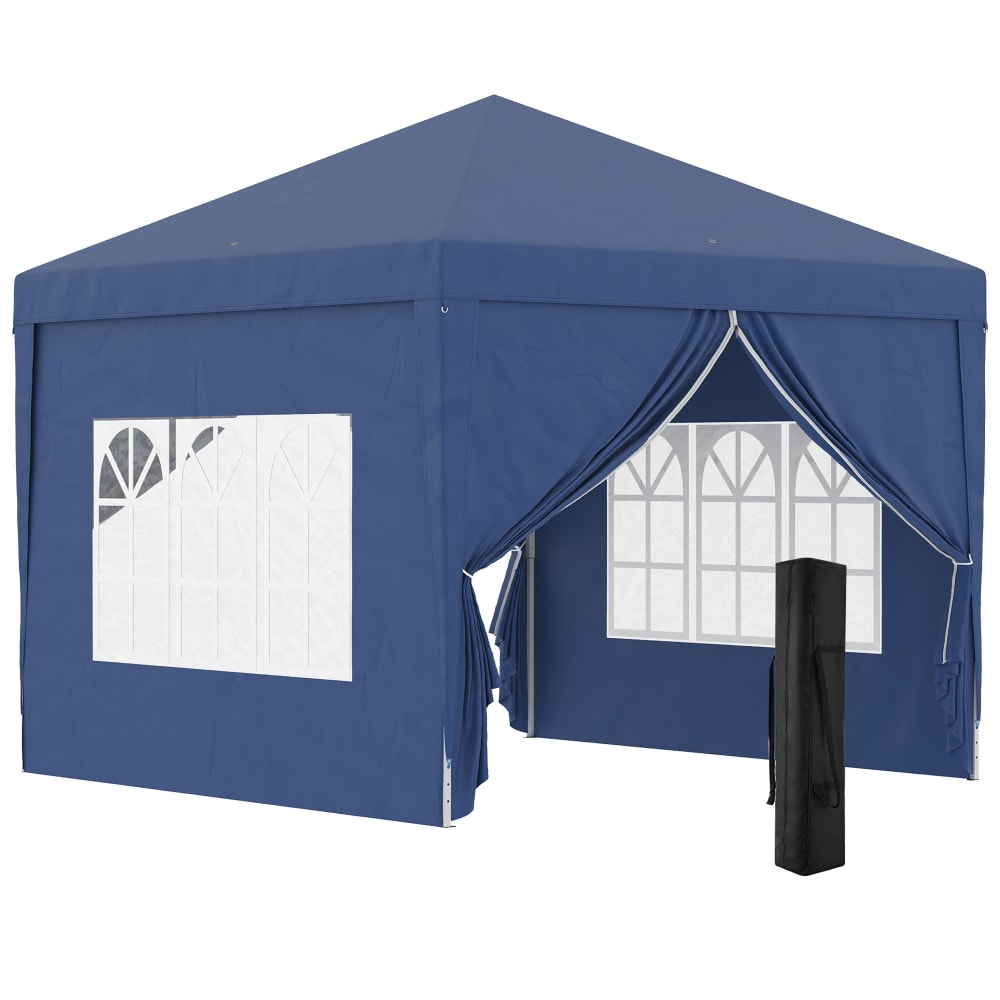 Carpa plegable 295x295x258 cm azul