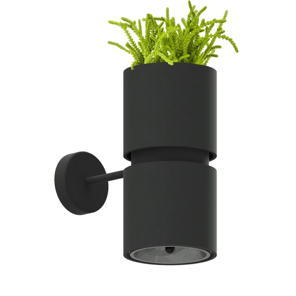Thoro Lighting Wandleuchte aus Stahl, Aluminium, Höhe 24 cm, schwarz style modern - Stahl