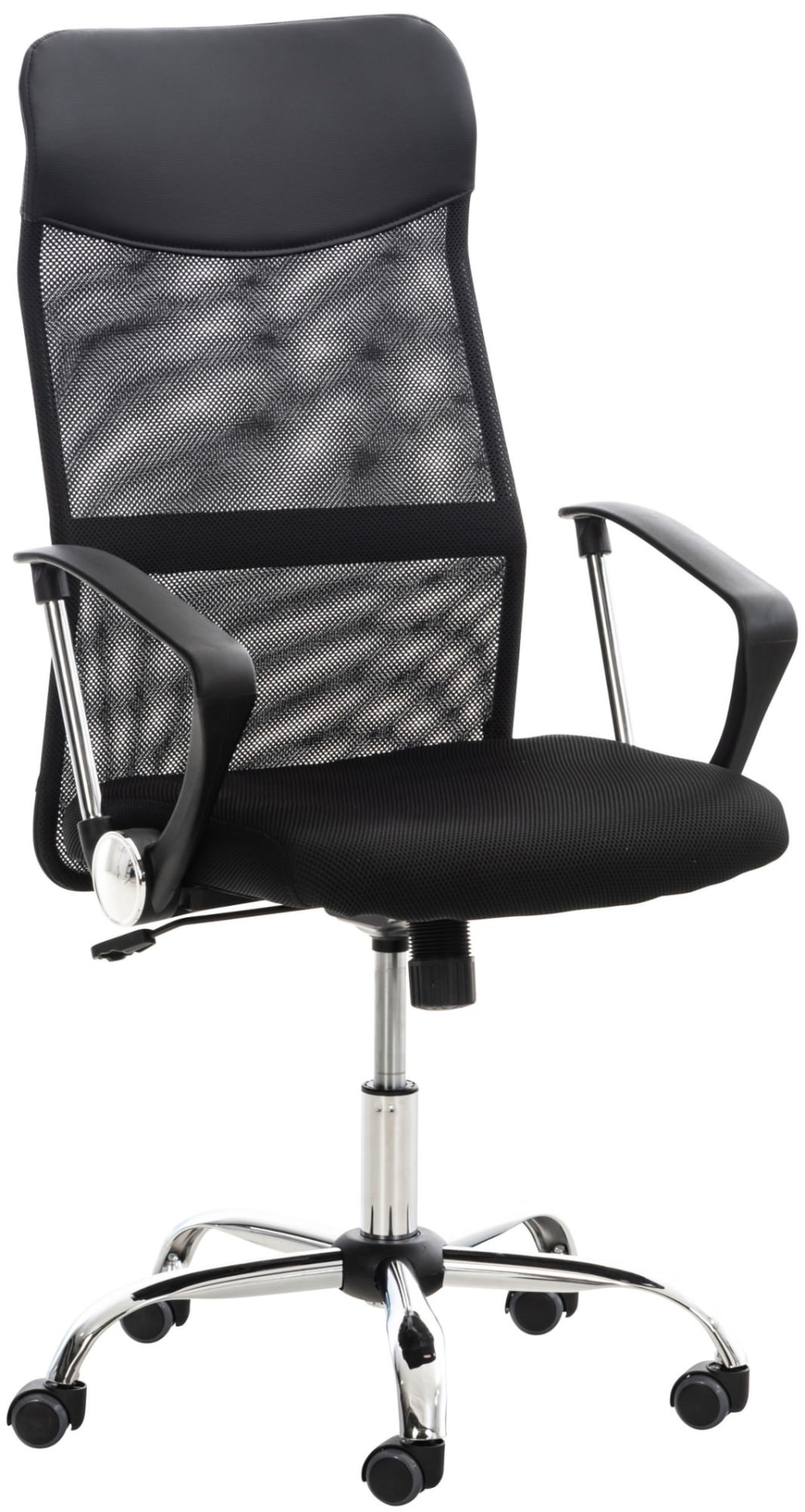 CLP Bürostuhl höhenverstellbar drehbar aus Kunstleder schwarz style modern - Pvc - Polyvinlychlorid