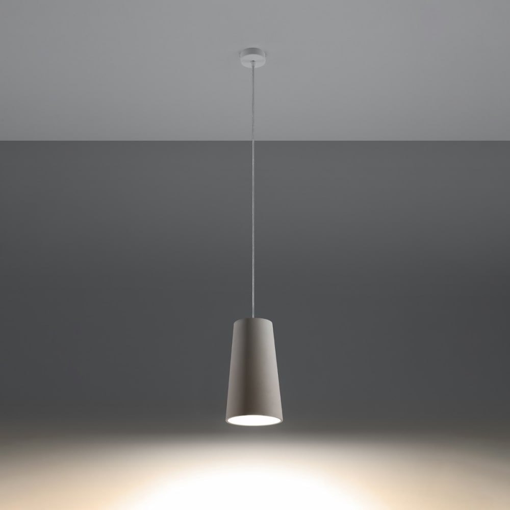 Suspension conique en céramique, blanc L: 16cm — vue 4