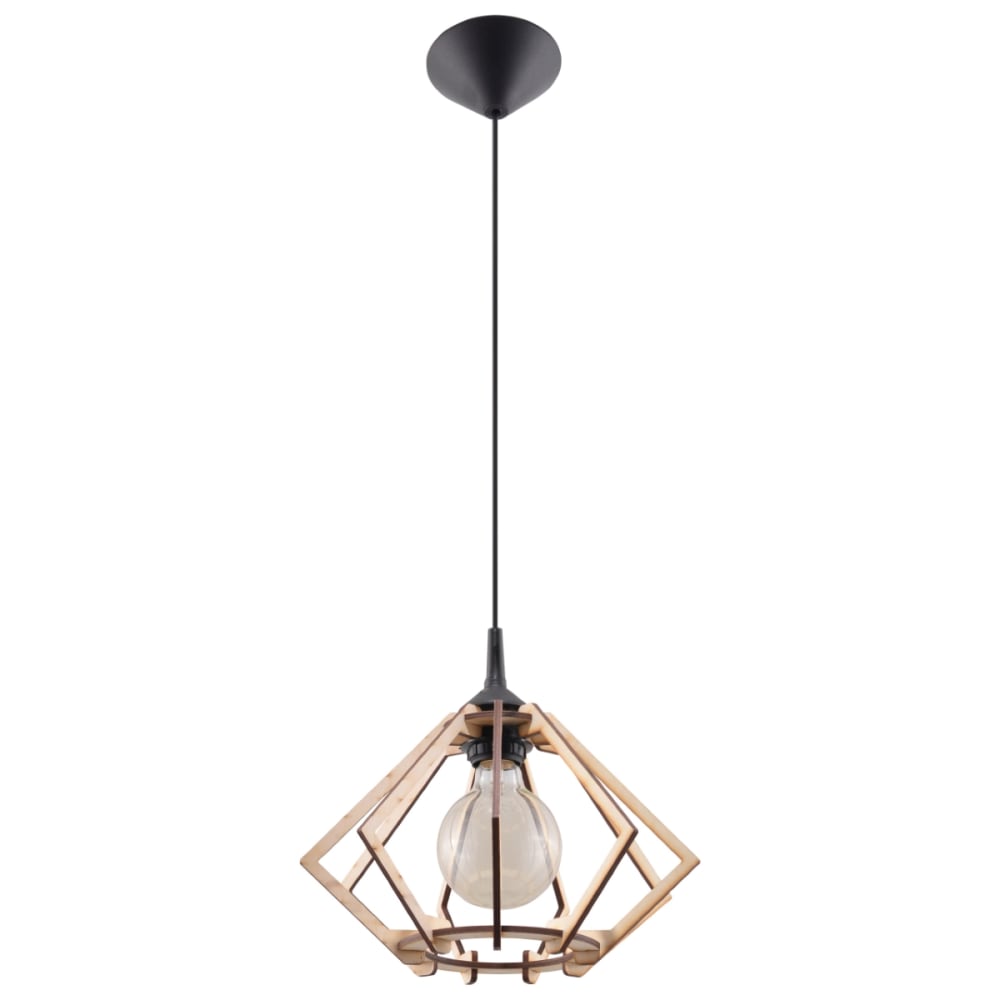 Suspension conique en bois, L: 27,5cm