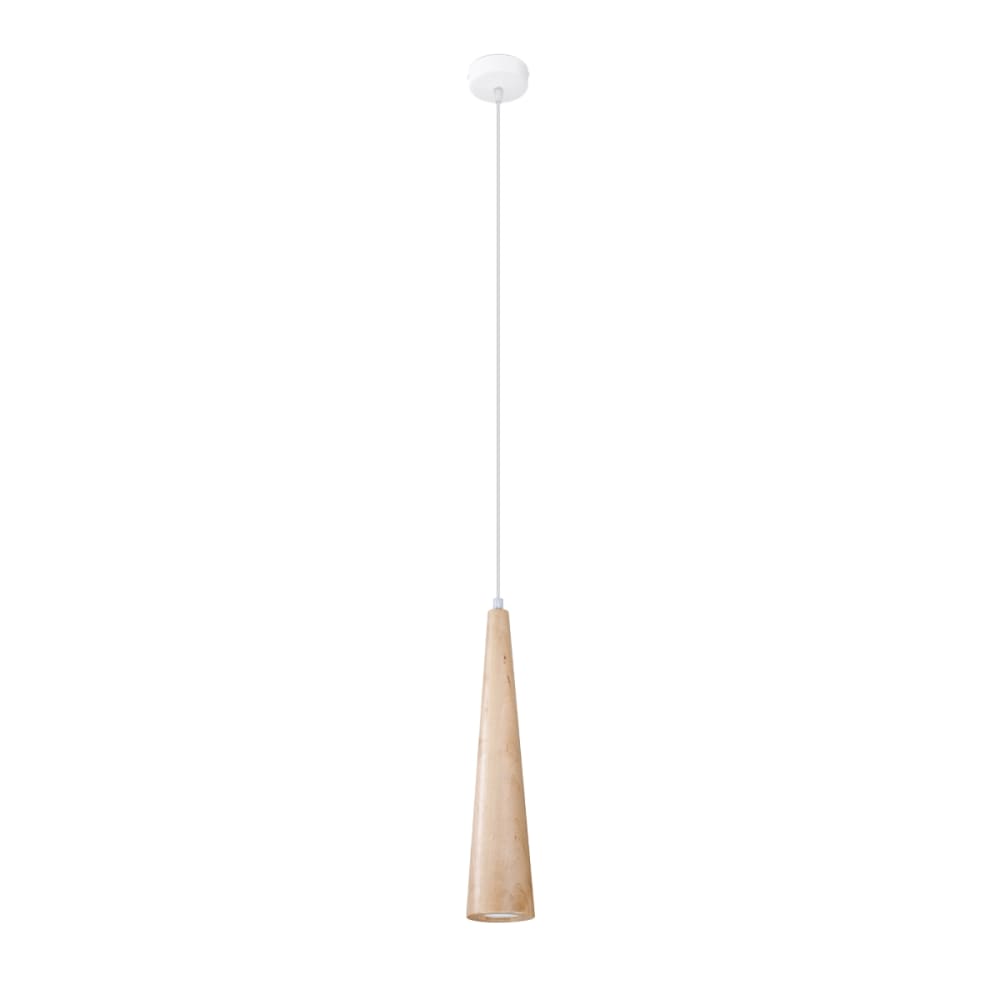 Suspension conique en bois, L: 8cm