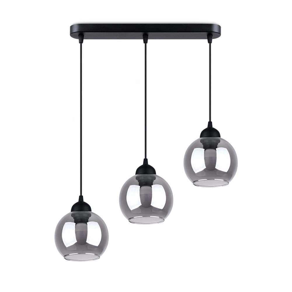 Sollux Lighting Pendelleuchten aus Stahl in Schwarz style classic chic Schwarz Metall