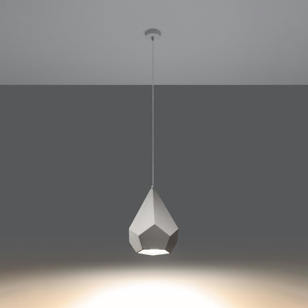 Suspension Céramique Blanc E27 1 Pavlus — vue 4
