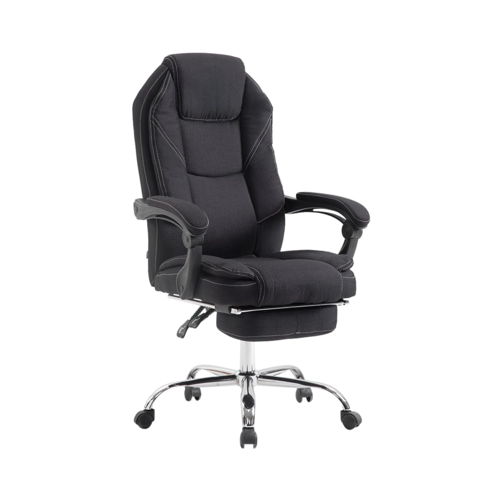 Chaise de bureau réglable pivotante en stoff Noir