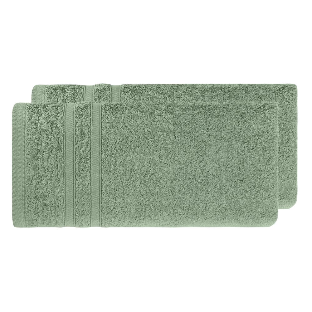 2 serviettes en coton bio sauge 50x100 cm - Maisons du Monde