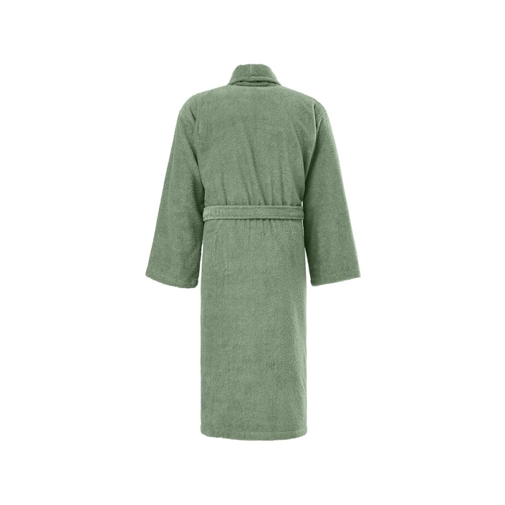 Peignoir col châle en coton bio sauge m - Maisons du Monde
