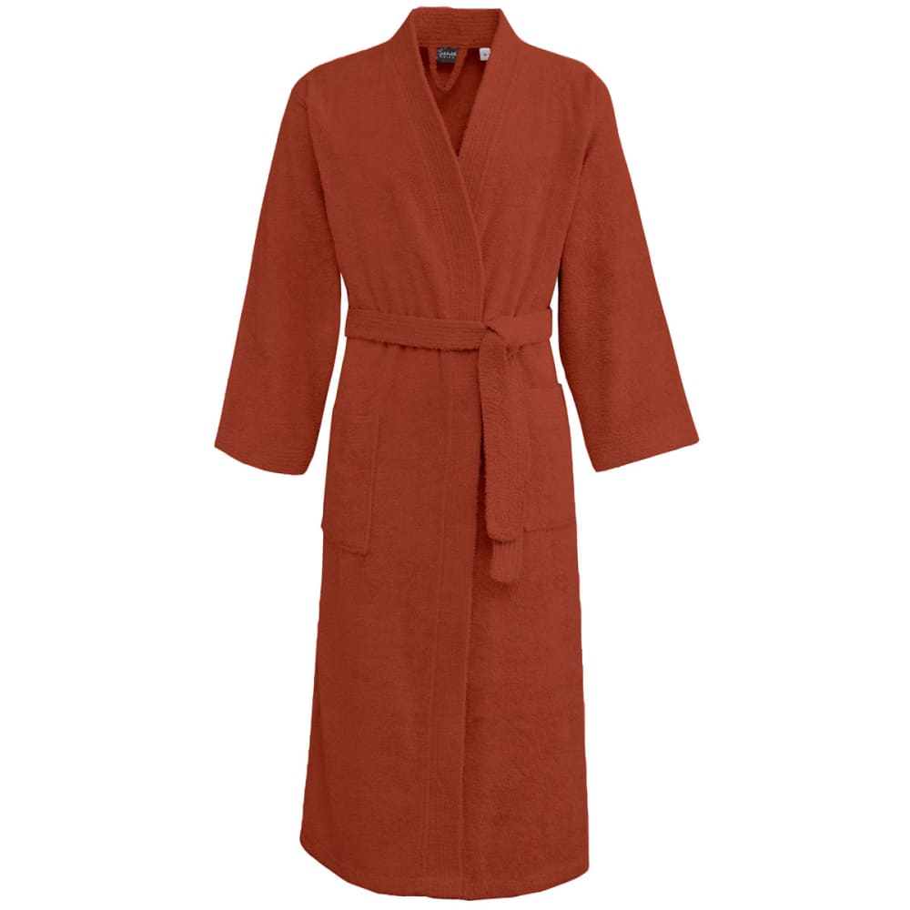 Peignoir mixte kimono en coton Terracota L