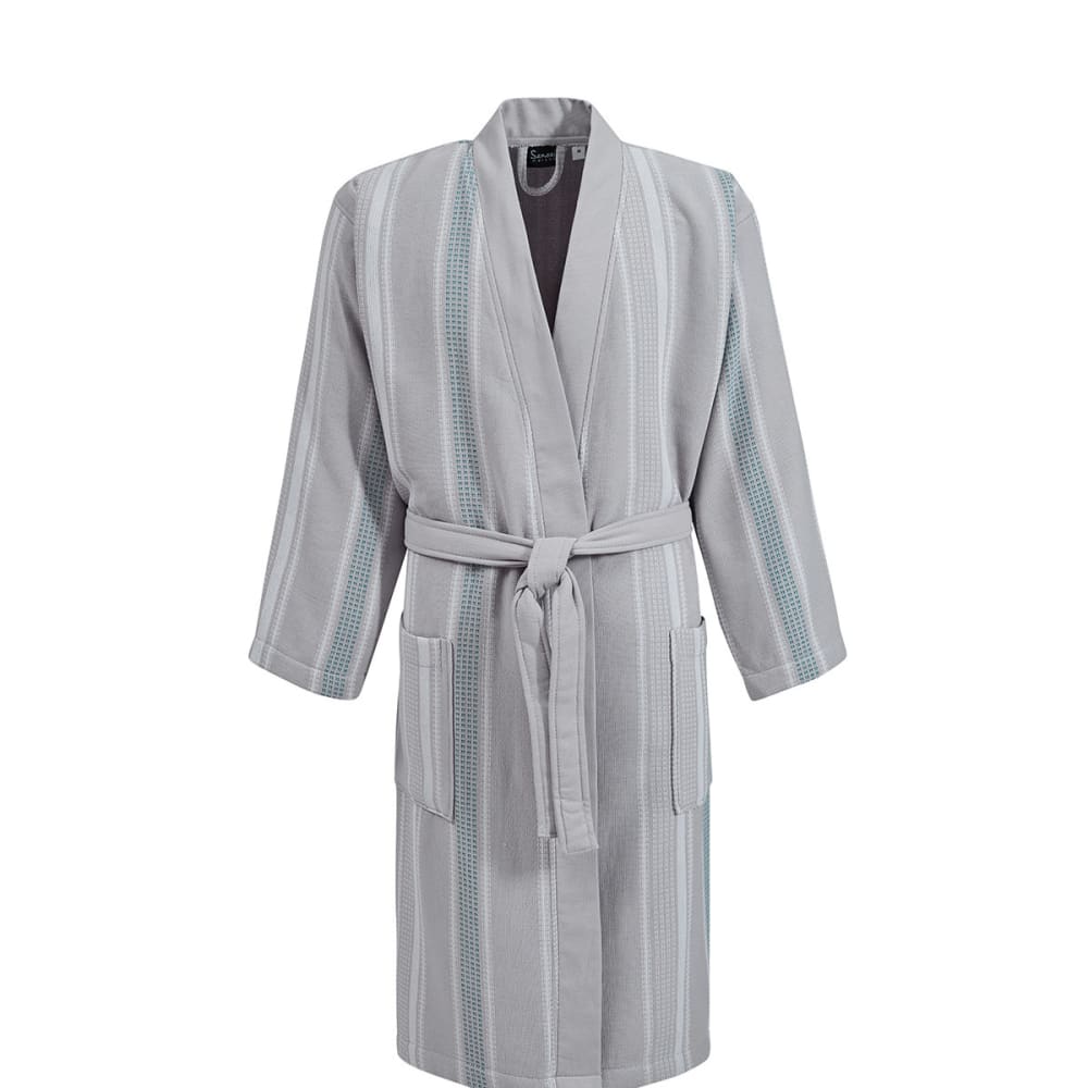 Peignoir mixte léger en coton 330 g/m² Gris Perle S
